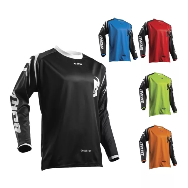 Motocross Shirt Thor Sector ZONES S8 MX Jersey Quad Offroad Enduro