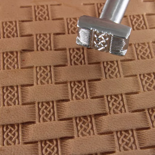 Stainless Steel Craftplus - Celtic Basket Weave Stamp (Leather Stamping Tool)
