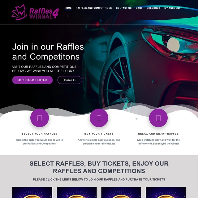 Raffle Competition Giveaway Website, NO GAMBLING LICENCE REQUIRED Raffle Competition Giveaway Website, NO GAMBLING LICENCE REQUIRED