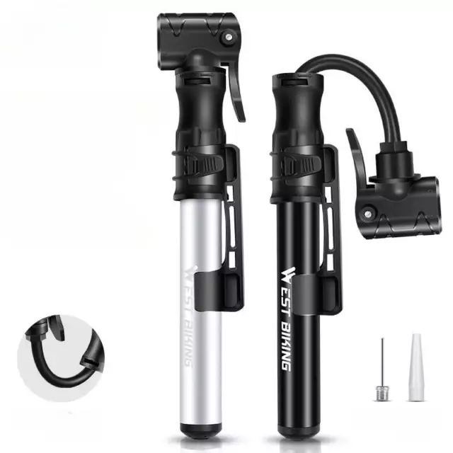 Portable Mini Cycling Bicycle Pump MTB Road Bike Tyre Ball Inflator Hand Pump