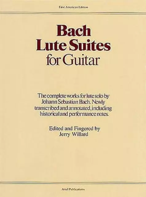 Lute Suites for Guitar by Johann Sebastian Bach (English) Paperback Book