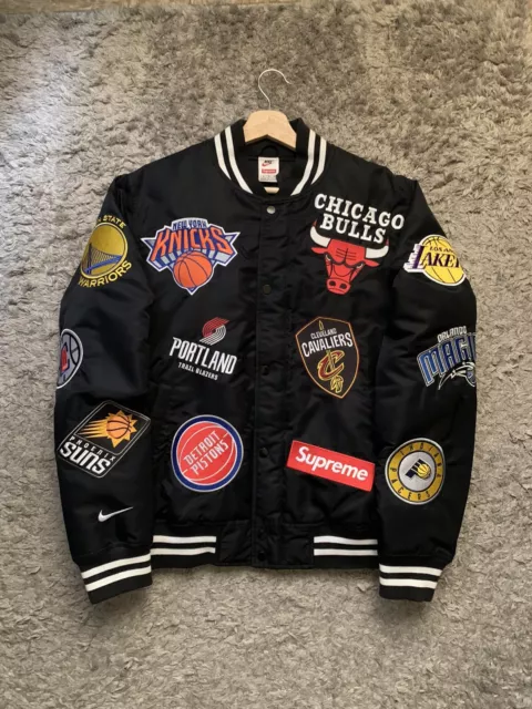 Supreme Nike/NBA Teams Warm-Up Jacket Black Men's - SS18 - US