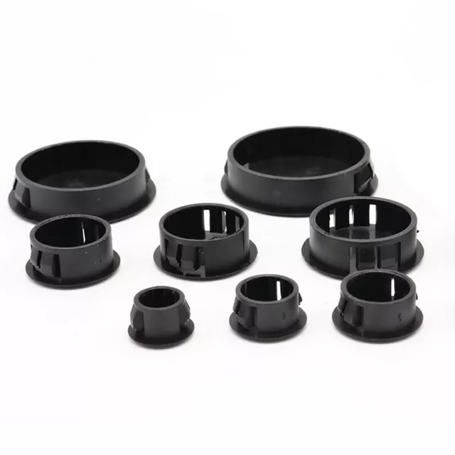 Round Plastic Black Blanking End Cap Caps Tube Pipe Inserts Plug Bung 5mm - 60mm 3