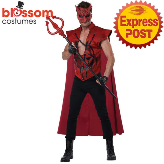 CA2814 Hot as Hell Devil Top Mask Halloween Adult Mens Scary Horror Costume