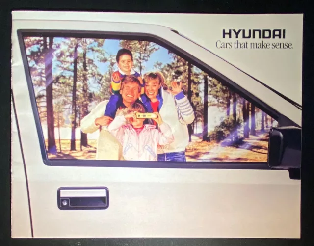 1986 Hyundai Excel Sales Brochure 24 Pages Brand Introduction
