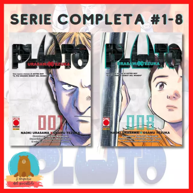 PLUTO SERIE COMPLETA 1-8 planet manga tezuka urasawa panini comics ristampe