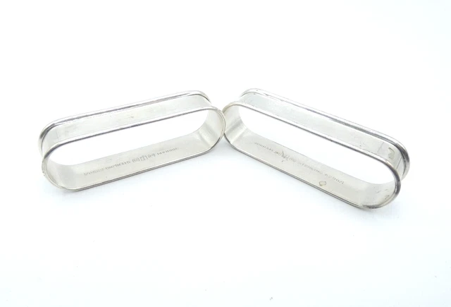 STR1849	Gorham sterling oblong napkin rings 23g