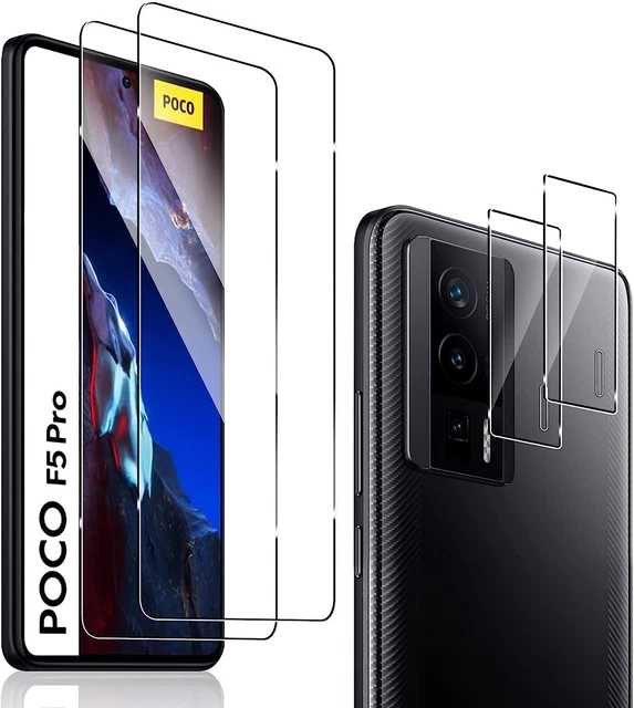 2X Schutzglas ( Display + Kamera ) für Xiaomi POCO F5 Pro 5G Panzerfolie Full 9H