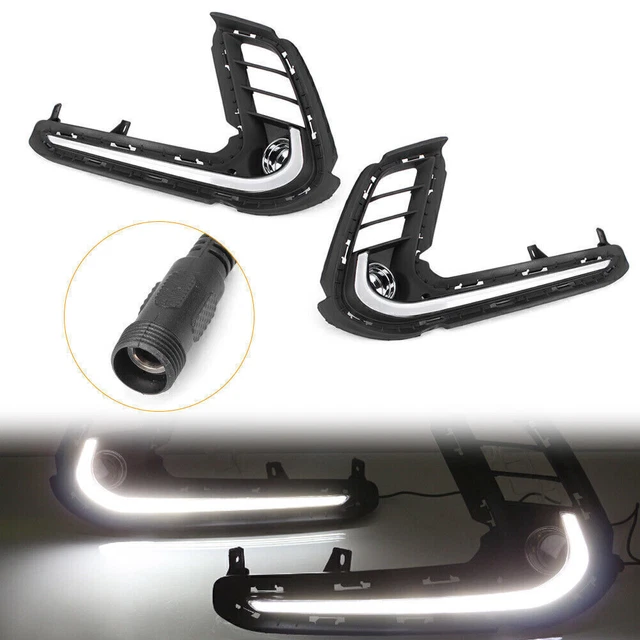 Coppia Luci Nebbia LED Diurna Corsa DRL Adatta per Hyundai Elantra 2017- 2018