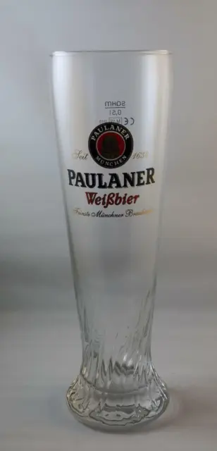 6 Paulaner München Weissbier Gläser, seit 1634, ca. 0,5 l, Kneipe, 6 Stück  Neu!