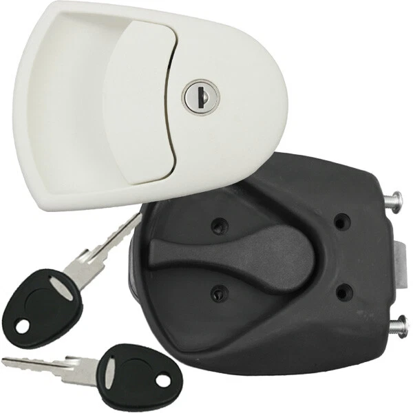 SERRURE DE PORTE de caravane avec poignée extérieure, boîtier en nylon