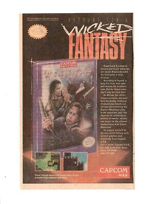 Willow Capcom Nintendo NES Video Game Wicked Fantasy - 1989 Vtg PRINT AD