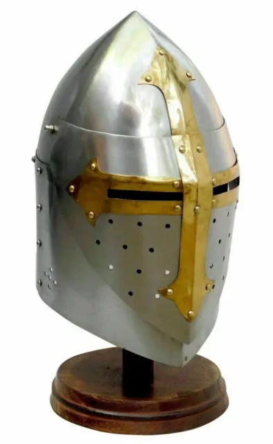 Helmet sca jousting knight armor Medieval Great Bascinet helmet Battle