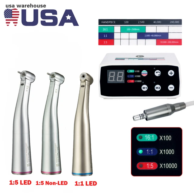 NSK STYLE DENTAL Brushless LED Electric Motor 15/11 Increasing