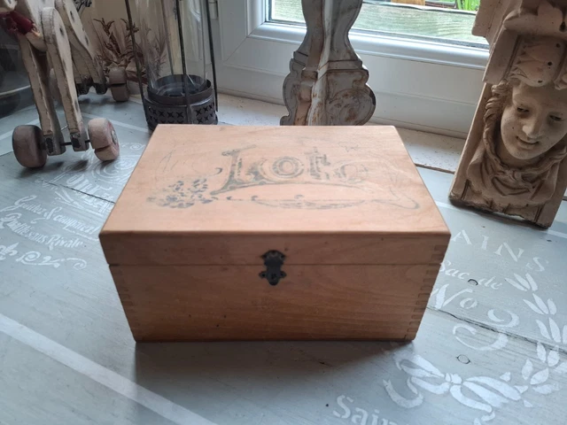 Ancien Jeu De Jonchets Miniature En Os Sculpté Et Peint – Boîte En Bois – France