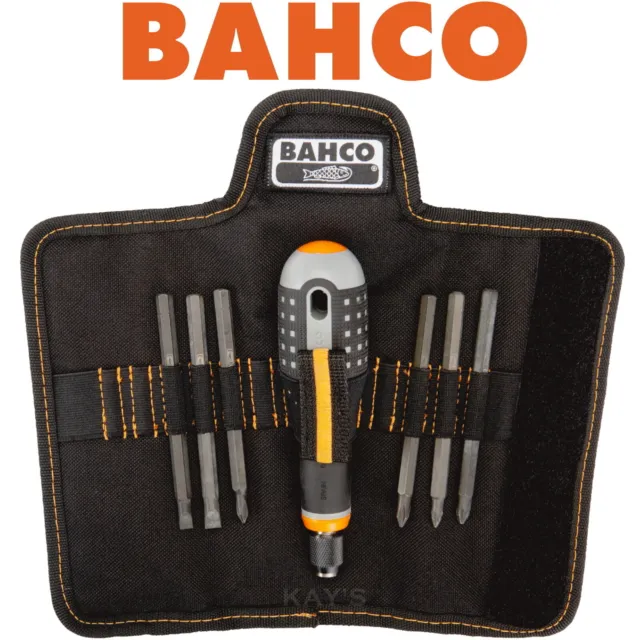 BAHCO 6 Piece Magnetic Screwdriver Holder Set POZI, PH & Slotted Blades BE8571