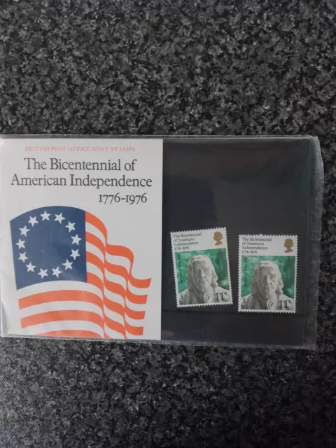 stamp presentation pack The Bicentennial Of American Independence 1976 Mint