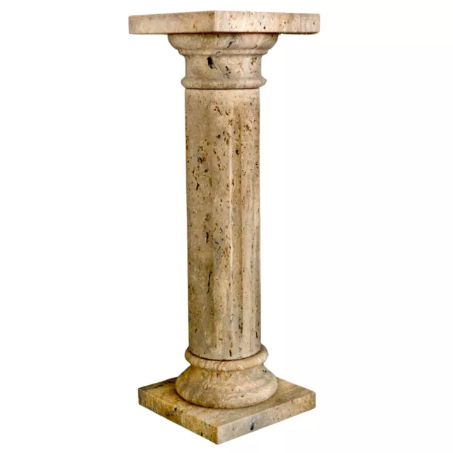 Column IN Travertine With Groove Home Decor Made IN Italy H 76cm