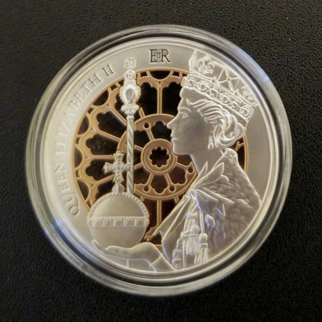 Silbermünze Queen Elizabeth II. 70 Jahre Krönung 2023 - Tokelau - 1 Oz PP