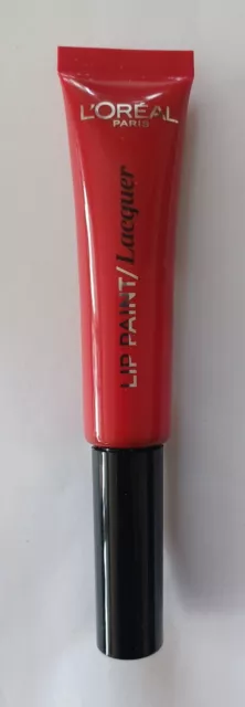 Loreal Lip Paint Lacquer Lipgloss 105 Red Fiction 8Ml