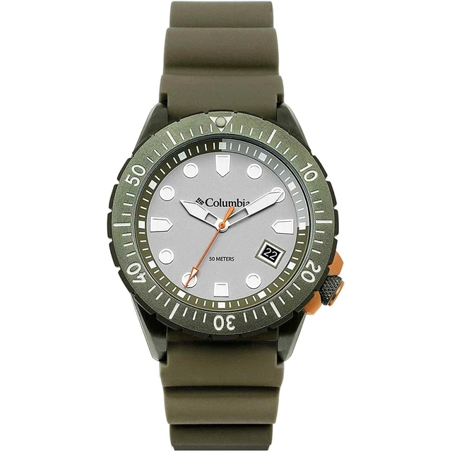 Columbia CSC04-004 Uomo Pacific Outlander Verde Silicone Polso