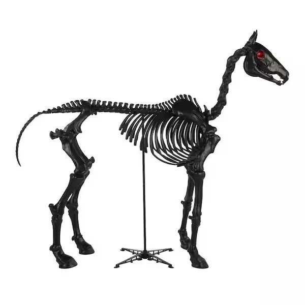 6 FT. FOOT Skeleton Horse Life Size Halloween Home Depot Accents
