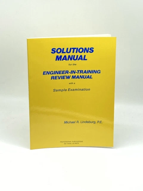 ENGINEER IN TRAINING Review Manual A Complete Review and Reference