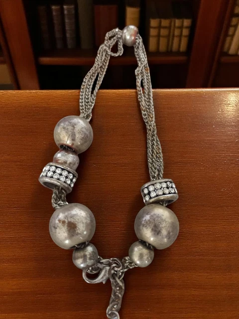 Collier Vintage En Métal Avec Pièce Ancienne - Occasion, Origine France