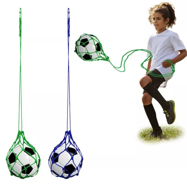 Nylon Soccer Ball Training Net Bag Elastic Solo Soccer Kick Mesh Bag