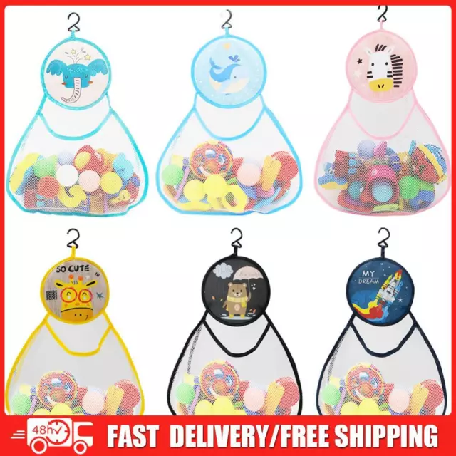 Bathroom Bath Water Toys Ocean Balls Beach Toy Organizer Net Hanging Mesh Bags