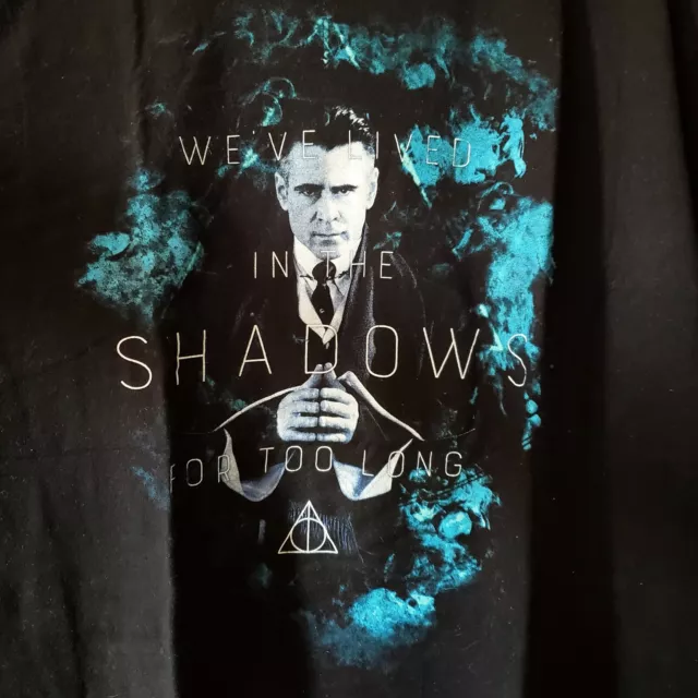 Fantastic Beasts 2XL Black Shirt 'We've Lived In The Shadow For Too Long'