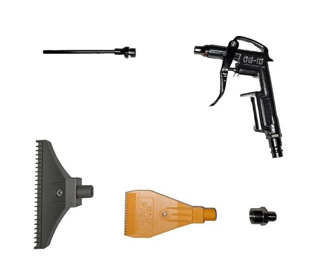 Pistola Soffiante Aria Compressa - 1/4", 8 Bar Max | Per Pulizia, Soffiaggio Polvere E Acqua