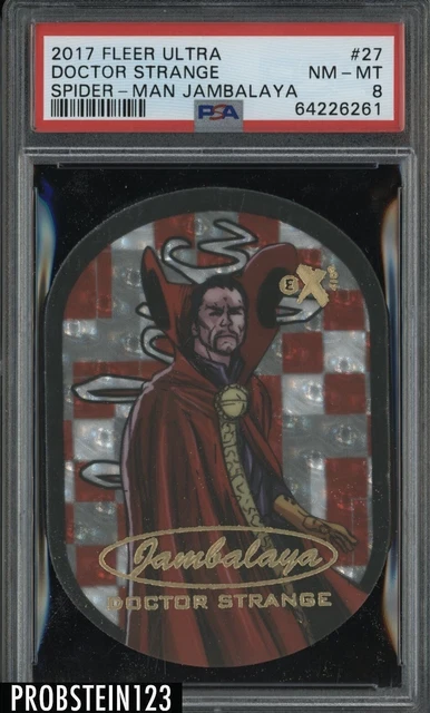 2017 Fleer Ultra Spider-Man Jambalaya #27 Doctor Strange PSA 8 NM-MT