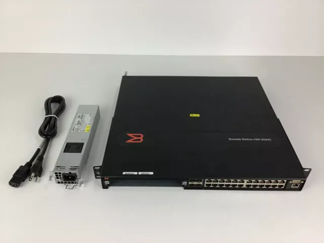 Brocade NI-CES-2024C-AC 24-Port Switch with BASE Software REFURBISHED