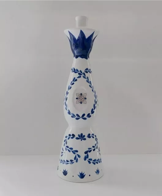 Clase Azul Reposado Empty Tequila Bottle 750ml Hand Painted  WITH BOX