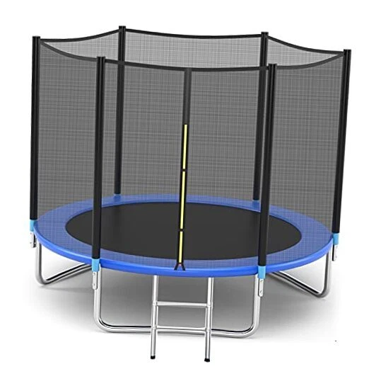 Pro Trampoline with Safety Enclosure, 8Ft 10Ft 12Ft 14Ft 15Ft 16Ft Heavy Duty
