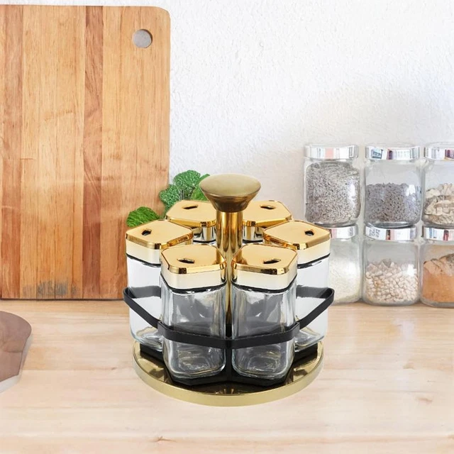 Pot A Epice Haushaltswaren Lot 6 Pots À Épices Verre 200Ml Bouchon