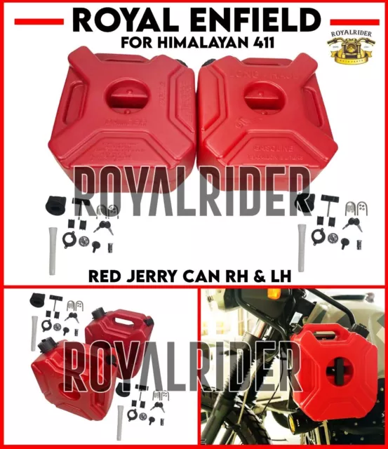 Royal Enfield „RED JERRY CAN LH & RH“ Für Himalayan 411
