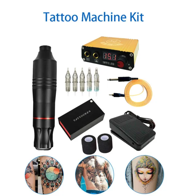 DIY Tattoo Machine Kit Makeup Rotary Pen Permanent Tattoo Pen Set Kits Tool
