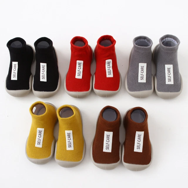 Pantofole antiscivolo bambini bambini calze calde inverno bambini scarpe in cotone morbido