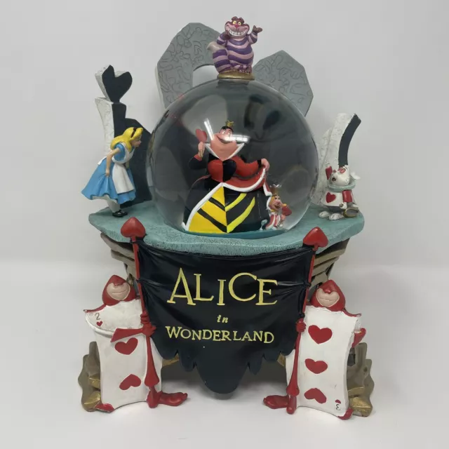 RARE Disney Store Alice in Wonderland Snow Globe SEE LISTING