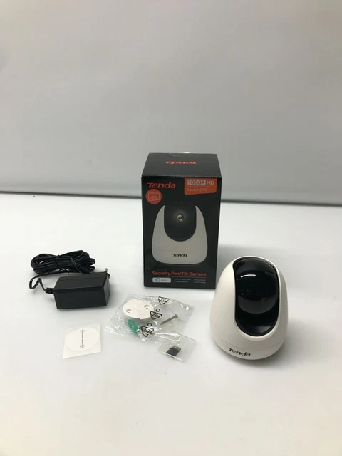 Caméra De Surveillance Intérieure Tenda Wi-Fi 6 - 360°, Vision Nocturne 12m, Détection Humaine, Carte 64 GB Incluse