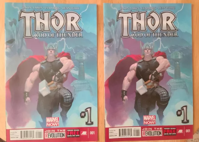 🔥🔥Two Copies Of Thor God Of Thunder #1 (2013) Nm  🔥🔥
