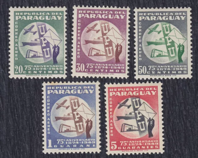 Paraguay 1949 Universal Postal Union (UPU) - 75 years, MNH