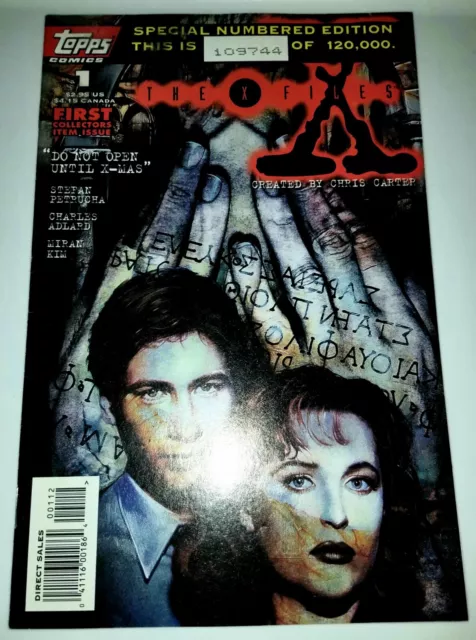 X-FILES #1. 1st Collector's Issue  TV 1995 TOPPS Serial No. 109,744 Of 120,000