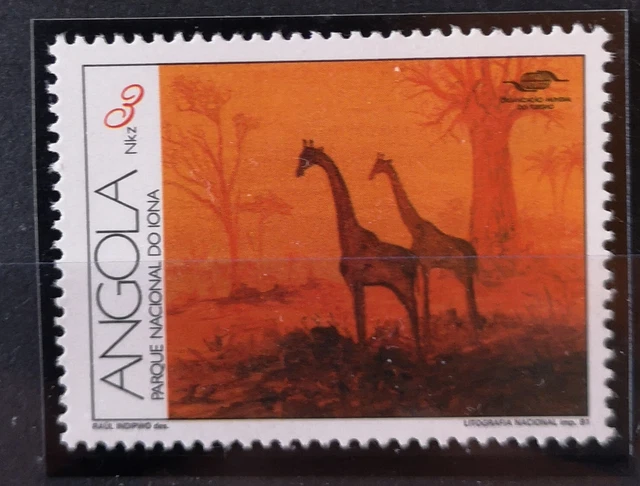 Angola 1991 aus Mi 850/53 nur Mi 850** im Angebot