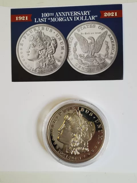 100th Anniversary of the Final Morgan Silver Dollar Coin with Certificate