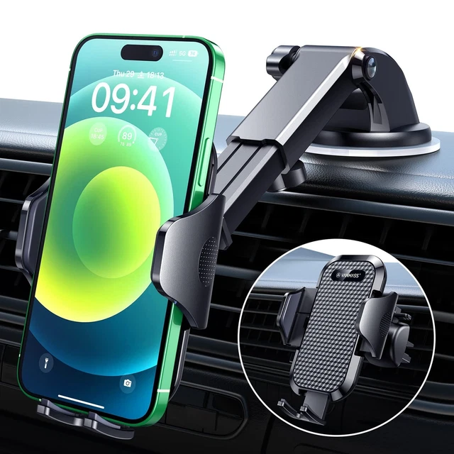 VANMASS [Upgraded] Car Phone Mount, [Strong Suction & Military-Grade] Cell Ph...