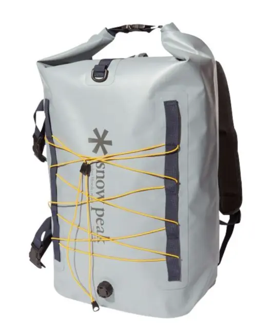 Snow Peak Guide Dry Pack 30L Gray, Waterproof & Lightweight Backpack for Outdoor
