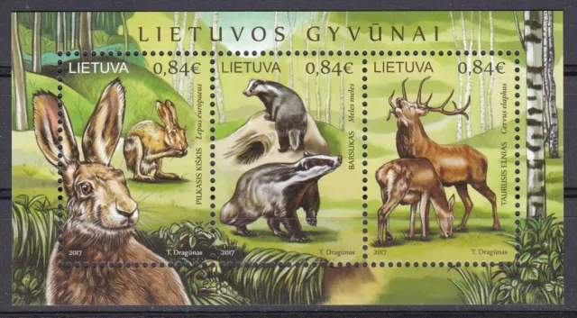 Lithuania, Fauna, Animals MNH / 2017